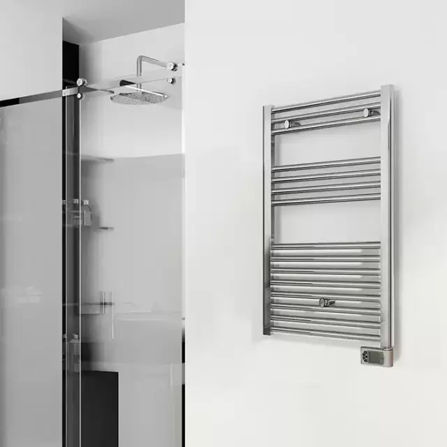 Irsap Ares Полотенцесушитель электр. 58.x81.8x3см (15 трубок-2 пром), мощность:400 ватт,с электр/термостатом, провод: 120см, цвет: хром