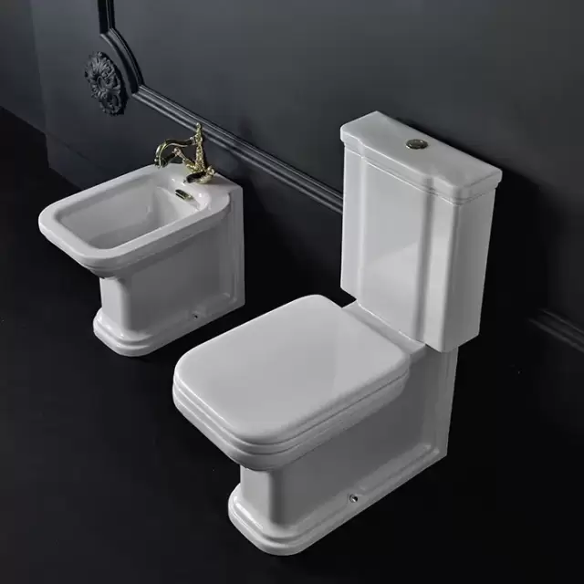 Kerasan Waldorf Унитаз-моноблок 68х36,7см, фурнитура хром