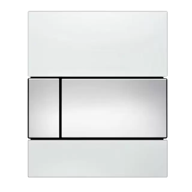 TECE TECEsquare Urinal Панель смыва для писсуара, стекло белое, цвет: хром глянцевый