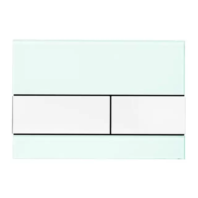 TECESquare Панель смыва, cтекло, цвет: зеленое/белые