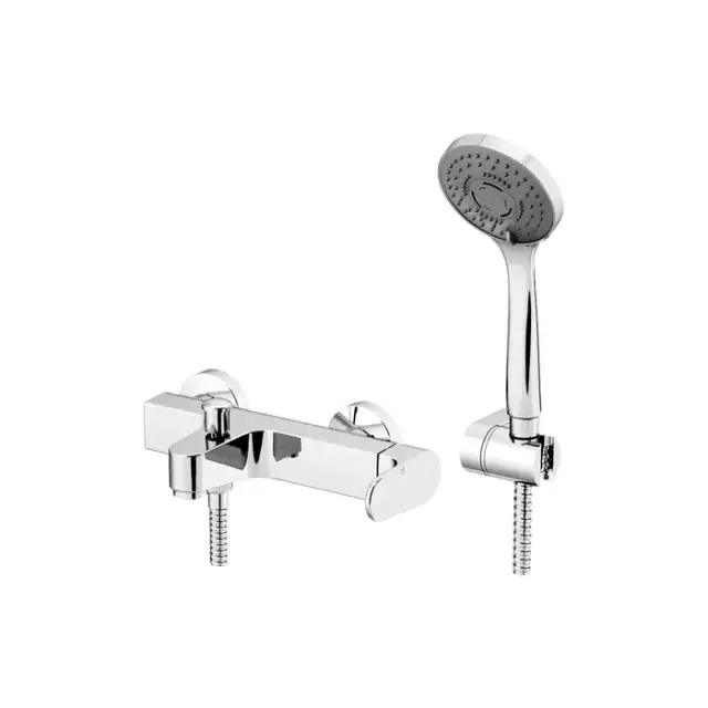 Gattoni H2Omix1000 Смеситель для ванны ручка  справа с душевым набором цвет: хром