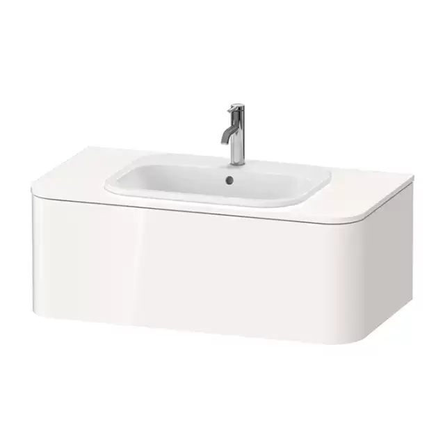 Duravit Happy D.2 Plus Тумба подвесная 100x55x35.4см, с раковиной и 1 ящиком, цвет: белый глянцевый
