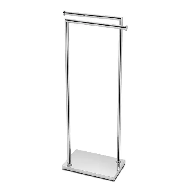 3SC Piantane Напольная стойка с 2 полотенцедержателями, 83см, цвет: хром