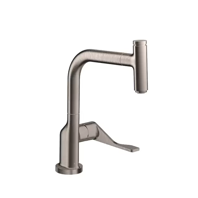 Axor Citterio Смеситель для кухни, однорычажный, на 1 отв, с выдвижным душем, излив: 219мм, цвет: под сталь