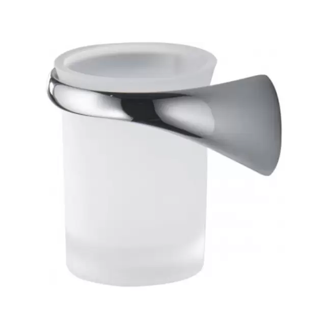 Colombo Link Стакан подвесной, SX, цвет: хром/матовое стекло