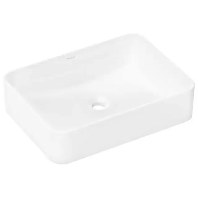 Hansgrohe Xuniva Q Раковина-чаша 55х40см., без отв., накладная, без перелива, цвет: белый