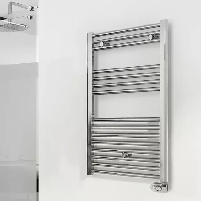 Irsap Ares Полотенцесушитель электрический 58x81.8x3см (15 трубок-2 промежутка), мощность: 400 ватт, с хромир. регулятором, провод: 120см, цвет: хром
