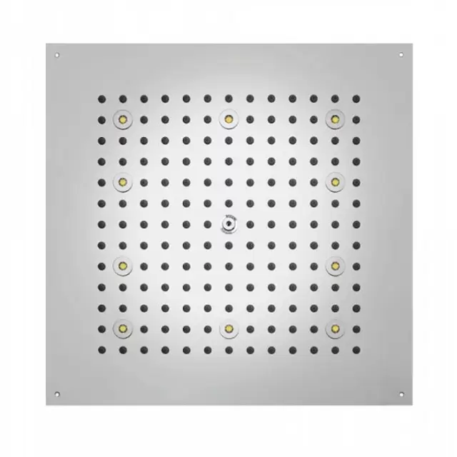 BOSSINI DREAM-CUBE Верхний душ 470 x 470 мм, с 8 LED  RGB, блок питания/управления, Cromoterapia, гибкая подводка, цвет: хром