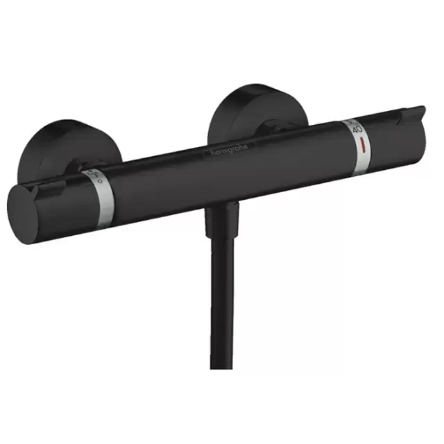 Hansgrohe Ecostat Смеситель для душа, настенный, термостатический, цвет: черный матовый