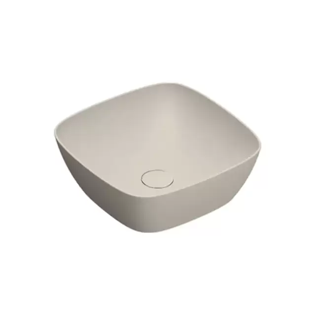 Catalano Alvea Раковина 40x40см накладная, без отв., цвет: Sabbia Satinato