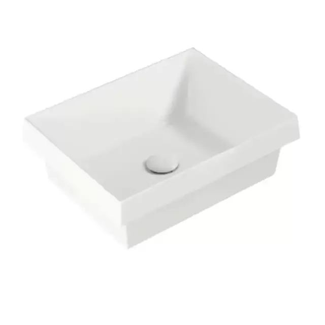 Simas Agile Раковина встраиваемая сверху, 45x36,5xh15см, без отв., без перелива, цвет белый