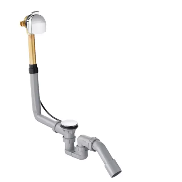 Hansgrohe Exafill S Слив-перелив для стандартных ванн, с функцией наполнения: подключение слева DN20, цвет: хром