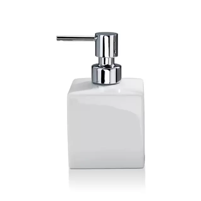 Decor Walther DW 525 Дозатор для мыла, настольный, фарфор, цвет: белый / хром