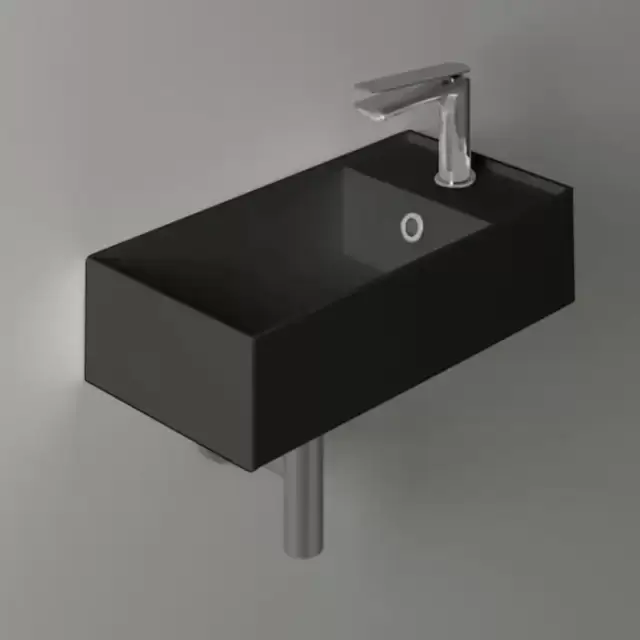 SIMAS AGILE Раковина 50х27 см, 1 отв., цвет: черный матовый