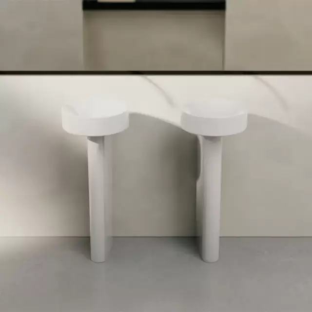 BETTE Suno Pedestal Раковина напольная 34x84cм, без отв., цвет: белый