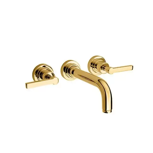 Nicolazzi Mac Kinley 05 Смеситель встраиаемый для раковины на 3 отверстия, с встр. частью, излив:190мм, цвет:  золото