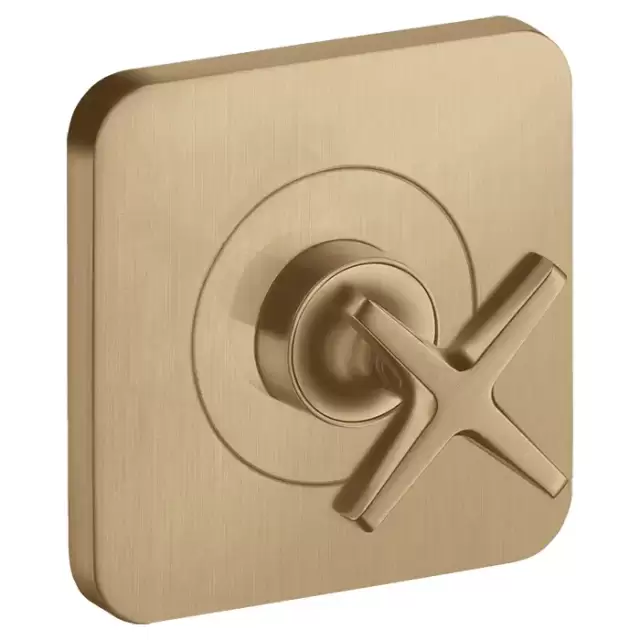 Axor Citterio E Запорный вентиль, встраиваемый, &frac12;&rsquo; или &frac34; (внешняя часть) цвет: шлифованная бронза