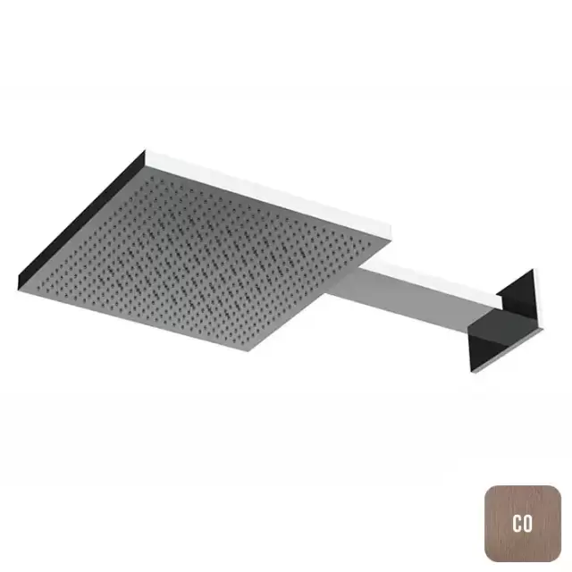 Almar Velvet Dual Flow Верхний душ 30х30см., настенный, 2 режима, нерж. сталь, цвет: Copper Brushed PVD