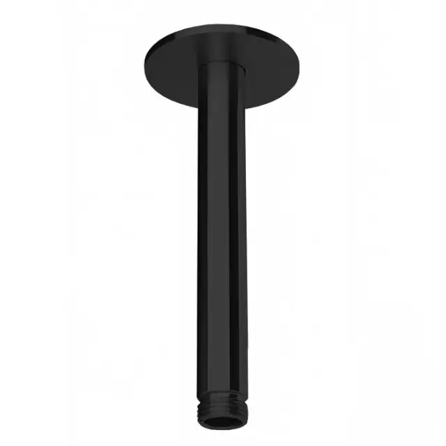 Almar Arms Кронштейн для верхнего душа, потолочный 15см., с круглым отражателем, цвет: черный матовый