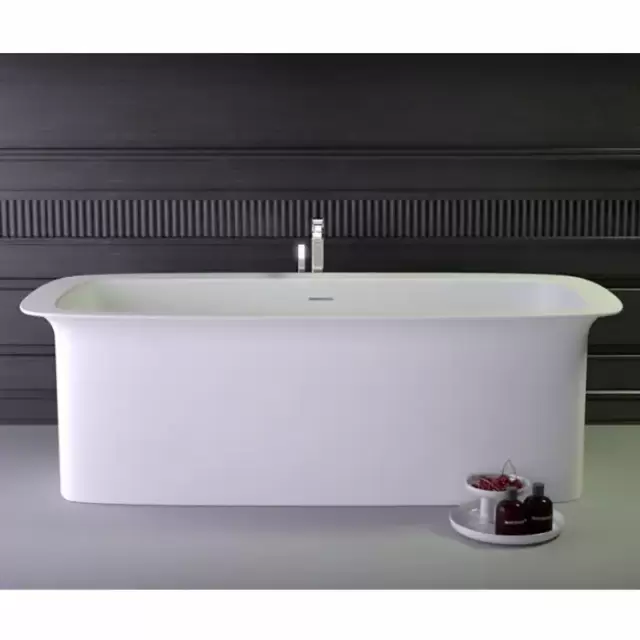 KNIEF Glam Ванна отдельностоящая  170х80x55см, с сливом-переливом, цвет: белый глянцевый