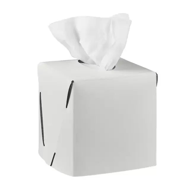 Colombo Adj Салфетница Kleenex, 12x12H12 см, цвет: белый/панна котта