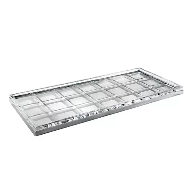 3SC Palace Лоток универсальный, настольный, цвет: мрамор Emperador dark/никель сатинированный матовый