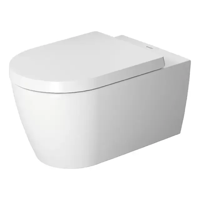 Duravit ME by Starck Унитаз подвесной Rimless без смывного края, свкл. крепление Durafix, 4,5л. с HygieneGlaze, 37х57см., цвет: белый