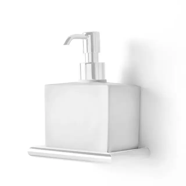 3SC Guy Дозатор для жидкого мыла, подвесной, композит Solid Surface, цвет: белый матовый/белый матовый