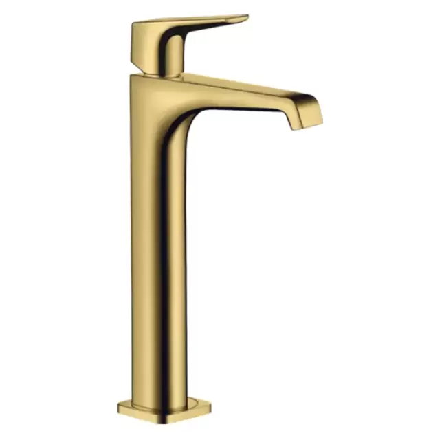 Axor Citterio E Смеситель для раковины 250, на 1 отв., высокий, с донным клапаном, цвет: полированное золото