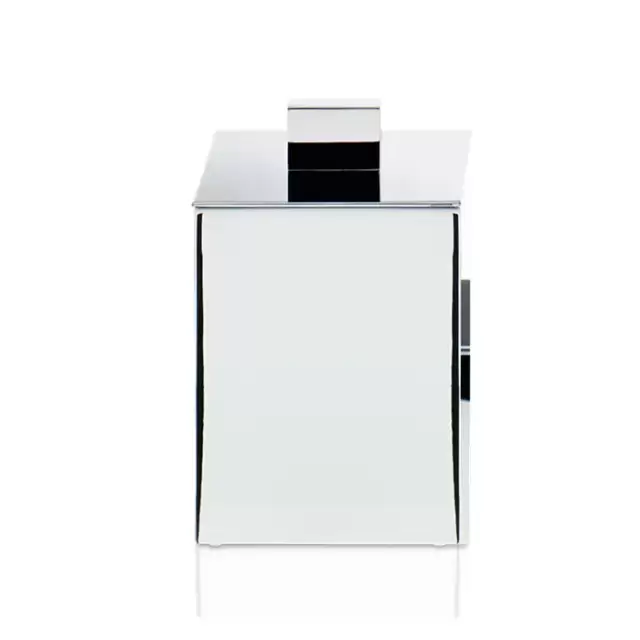 Decor Walther DW 3650 Бокс универсальный 8.5x8.5x11см, с крышкой, настольный, цвет: хром
