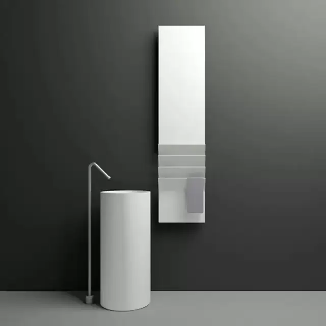 Antrax Flaps B Полотенцесушитель электрический H201xL35 см, 600 Вт, цвет: белый матовый