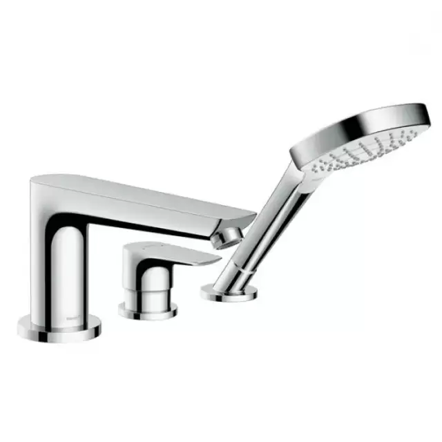 Hansgrohe Talis E, Смеситель на борт ванны, на 3 отверстия, Цвет: хром