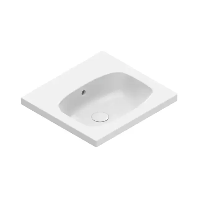 Catalano Alvea Раковина 50х46см., подвесная или на мебель, без отв., цвет: белый глянцевый.