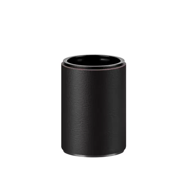 ADJ Стакан для зубных щеток, D7xH10 см., цвет:graphite/черный