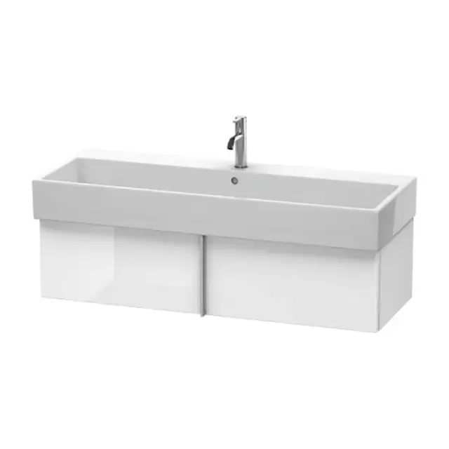 Duravit VA Тумба подвесная, 118.4x43.1х29.8см., с раковиной и 1 выдв. ящиком, цвет: белый глянцевый