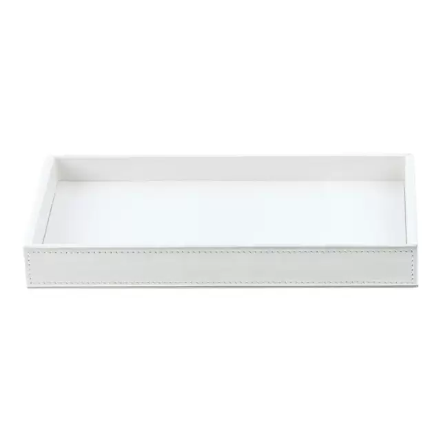 Decor Walther Brownie Tab L Лоток универсальный 28x16см, настольный, цвет: белая кожа