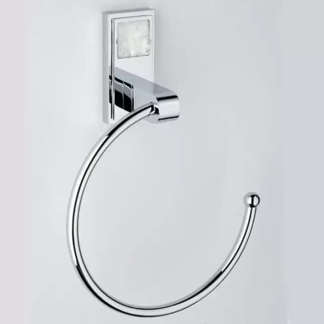 THG Masque de Femme Lunaire Полотенцедержатель - кольцо 18см., подвесной, цвет: хром