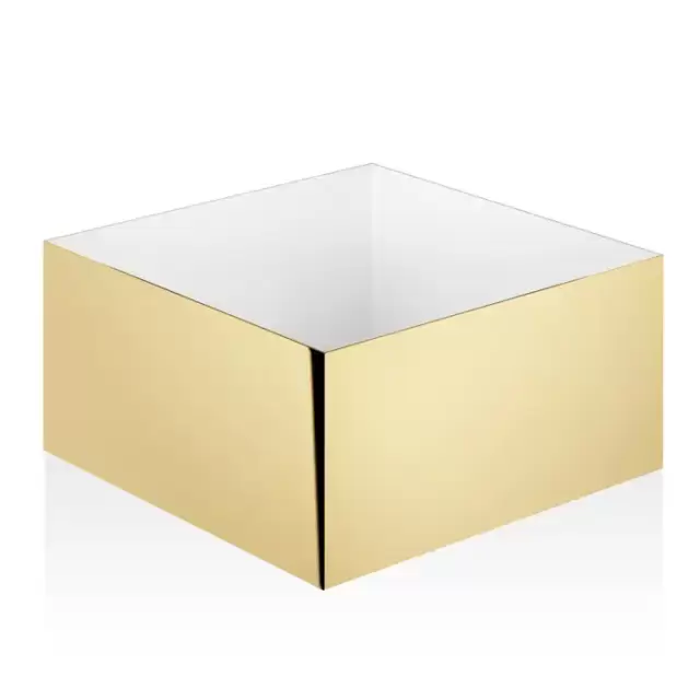 Decor Walther DW 367 Бокс универсальный 17x17x9см, настольный, цвет: золото