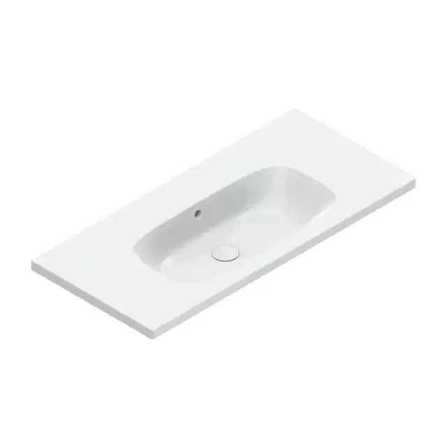 Catalano Alvea Раковина 100х46см., подвесная или на мебель, без отв., цвет: белый глянцевый