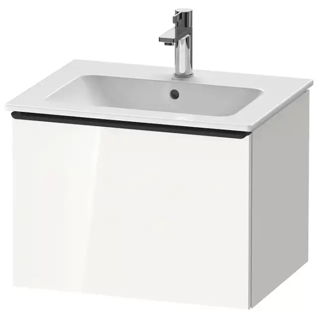 Duravit D-Neo Тумбочка подвесная 61х44x46.2см., раковина, 1 ящик, цвет: белый высокоглянцевый
