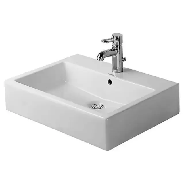 Duravit Vero Раковина подвесная, 59.5x46.5см., с 1 отв., с перел., цвет: белый