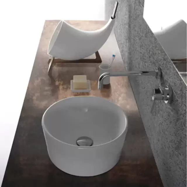 Globo Forty3 Раковина 35х35х16 см, без отв., цвет: белый