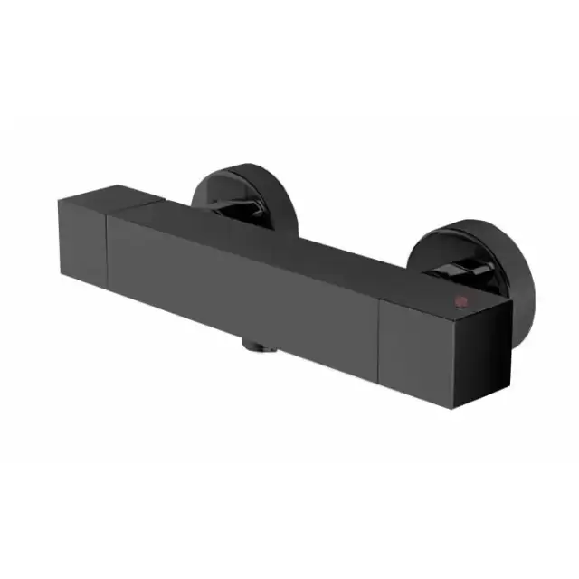 Bossini Cube Tермостат для душа, наружный, 1 выход  1/2', цвет: черный матовый