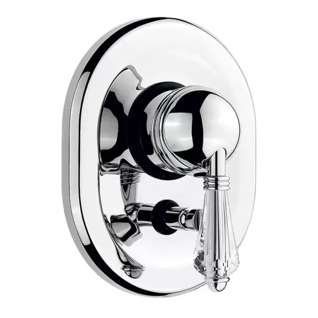 Nicolazzi Cristallo Встраиваемый смеситель для душа с переключением, 2 источника, цвет: хром