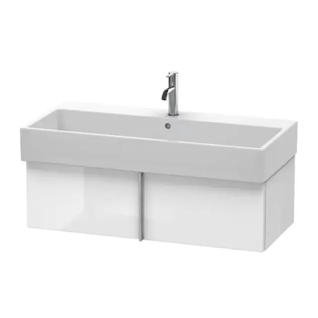 Duravit VA Тумба подвесная, 98.4x43.1х29.8см., с раковиной, 1 выдв.ящик, цвет: белый глянцевый