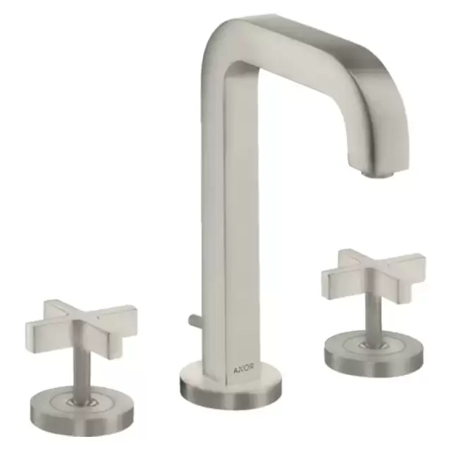 Axor Citterio Смеситель для раковины 170, на 3 отв., с донным клапаном, цвет: сталь