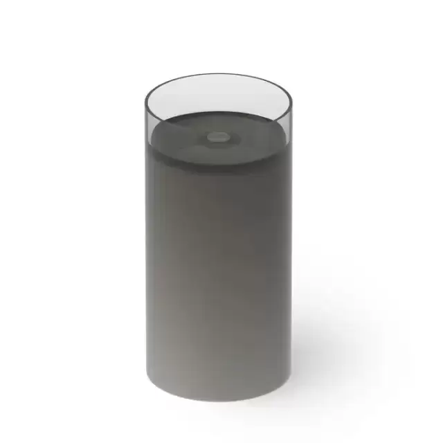 Dea Design Pedestal Basin Раковина 40х40х82см., напольная, без отв., Glasstech, прозрачная смола, цвет: Smoky Black R4