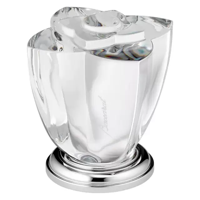 THG Pétale de cristal clair Вентиль смесителя для раковины, стекло прозрачное, цвет: хром