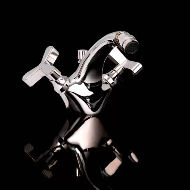 Devon&Devon Tribeca Смеситель для биде на 1 отв, с донным клапаном, цвет: никель блестящий