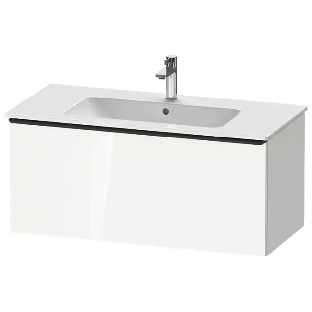 Duravit D-Neo Тумбочка подвесная 101х44x46.2см., раковина, 1 ящик, цвет: белый высокоглянцевый